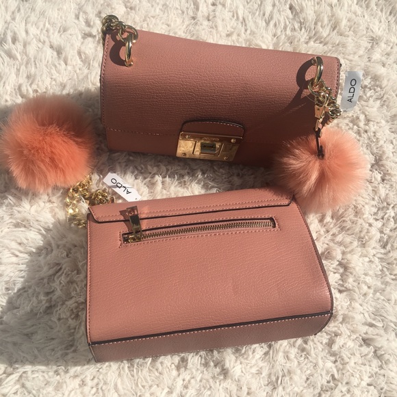 Aldo crossbody bag with pom pom! - Picture 4 of 6